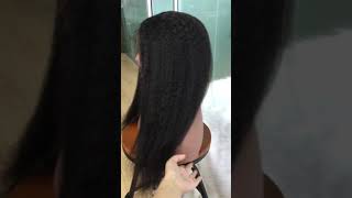 Lace Front Human Hair Wigs For Black Women Kinky Straight Brazilian Remy Hair Lace Wig With Baby hai