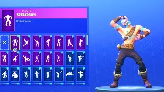 *NEW* RAGNAROK SKIN with 50+ EMOTES/DANCE EMOTES SHOWCASE! Fortnite Battle Royale