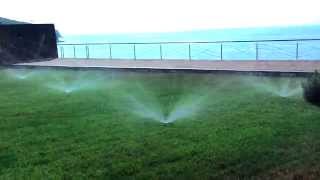 Новороссийск автополив газона у моря. Широкая балка