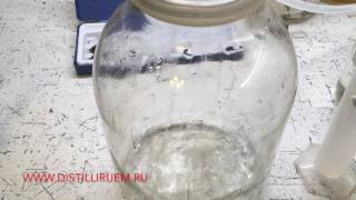 Односолодовый виски. Вторая дробная дистилляция на колпачковой колонне