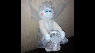 Ангел из капрона на Новый Год. Angel