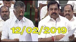 CM Eddapadi Palanisamy and Dycm O Panneerselvam Speechs at Tamil Nadu Assembly Budget session |STV