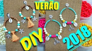 DIY BRINCOS DE MICANGAS MODA PRAIA VERÃO 2018
