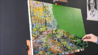 "Symphony", palette knife oil painting, by Nathalie Jaguin
