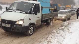 Дорожный коллапс на улице Тенишевой г Смоленска 15.03.13