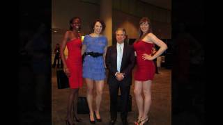 Jon Stewart and Tall Outstanding Women at the 2011 Police & Fire Games.
