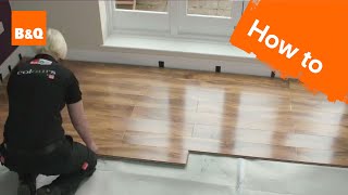 How to lay flooring part 3: laying locking laminate