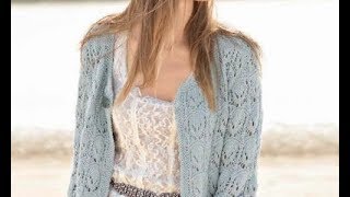 Ажурный Кардиган - Вязание Спицами 2019 / Lacy Cardigan Knitting Patterns