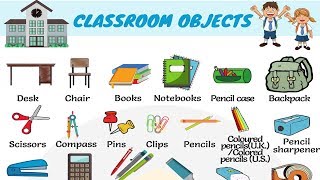 Classroom Objects in English | Learn Classroom Vocabulary with Pictures