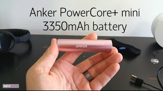 Anker PowerCore+ mini 3350mAh Premium Aluminum Portable Charger Lipstick-Sized