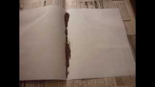 Как разделить двойной листок напополам порохом
