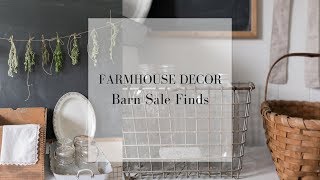 Barn Sale Finds | HOW TO FIND FARMHOUSE DECOR AT THE THRIFT SHOP
