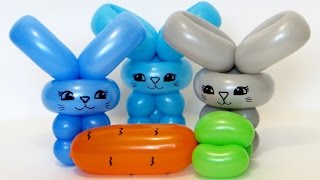 Зайчик из шарика / One balloon bunny bracelet (Subtitles)