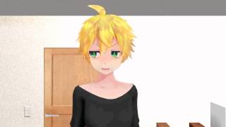 [MMD] Len vs Miku kiss kiss chik chik [Motion DL+]