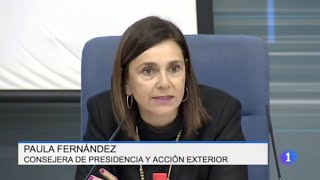 Paula Fernández Viaña - Presentación memoria Oficina en Bruselas - TeleCantabria - 20/01/2020