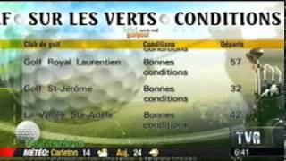 Chronique de golf a TVA du 10 juillet 2011 de sportactivites.com
