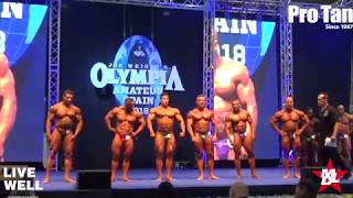 Esteban Zeballos Primer Llamado Hasta 100 kilos Prelim Mr. Olympia Amateur España 2018