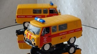 УАЗ-3909 Аварийная газовая служба ("Автомобиль на службе" Выпуск №4) 1/43 DeAgostini