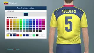Kits Selección Ecuador Copa América PES 2019 Xbox One
