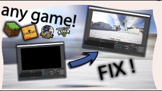 OBS Studio Blackscreen fix!