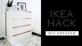 EASIEST IKEA HACK EVER | DIY DRESSER | MALM DRESSER