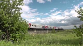 Тепловоз 2ТЭ10М-3274 с поездом №353 на перегоне Погрузная - Кармала