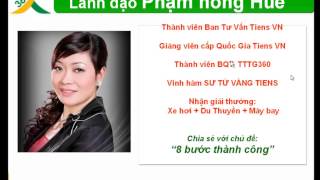 Đào tạo trực tuyến TTTG360 ngày 21-04-2013 - 8 Bước thành công
