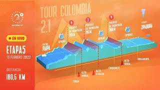 EN VIVO: TOUR COLOMBIA 2020, ETAPA 5