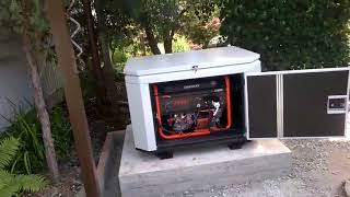Монтаж бензогенератора Daewoo GDA 8500 E в шумозащитном кожухе