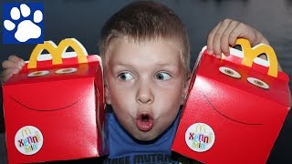 VLOG | МакДрайв МакДональдс. Хэппи Мил игрушки NERF и Barbie. McDrive Happy Meal Toys