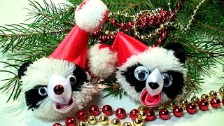Новогодние Игрушки Своими Руками, Новогодняя Игрушка на Елку Панда / DIY Christmas Crafts ideas