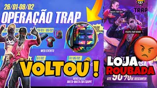 PRÊMIOS RAROS NO EVENTO OPERAÇÃO TRAP LOJA MISTÉRIOSA BUGADA ROUBANDO DESCONTOS E PRÊMIO DE LOGIN