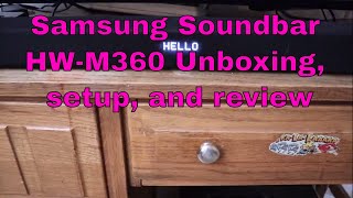 ? Samsung Soundbar with wireless subwoofer HW-M360 review + unboxing/setup