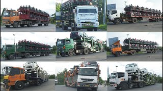 TRUCK TRAILER CAR CARRIER TRUK MUATAN MOBIL & MOTOR HINO MITSUBISHI FUSO FZ FUSO FIGHTER ISUZU GIGA