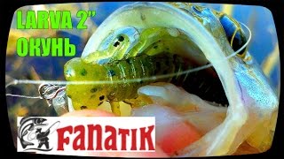Весенняя ловля окуня на речке микроджигом. Съедобный силикон Fanatik Larva (приманки Юрия Петраша)
