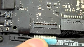Как включить MacBook A1342 Mid 2010 с материнской платы
