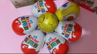 Kinder Surprise Eggs Play Doh Peppa pig mickey mouse disney joy episodes