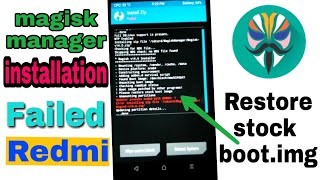 How to fix stock boot img problem in magisk manager without flash Stock rom