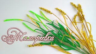 DIY /ТРАВА ТИМОФЕЕВКА из бисера /Мастер-класс Ольги Ковалевой-Лисовской  /Цветы из бисера