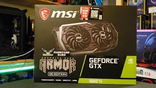 One of the best value GPUs you can get - MSI GeForce GTX 1660 Ti ARMOR OC (6GB GDDR6)