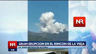 El Rincón de la Vieja tuvo una gran erupción