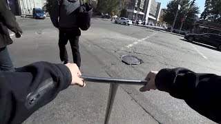 Где катать зимой? Трюки на самокате зимой