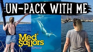 UN PACK WITH ME ? | WHAT TO PACK FOR GREECE ?? | MEDSAILORS | NATASHA ATLAS