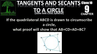 Class 10 Tangents and Secants to a Circle