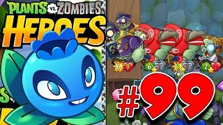 PvZ Heroes Walkthrough 99 -  Electric Blueberry Saga | My 2ND Card QUEST | Deal with the GARGANTUAR