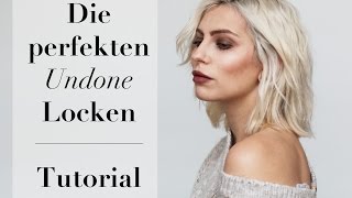 Tutorial: Undone Locken mit dem Glätteisen / Bob Frisur | Werbung