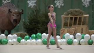Художественная гимнастика, дети 8 лет. Зимний кубок Белостока 2017 Польша Тонкель Злата