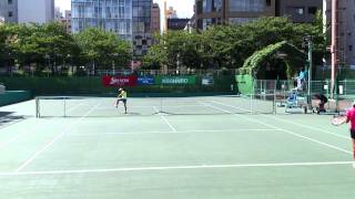 川口夏実 対 伊藤汐里 2014 全日本ジュニアテニス U12 準決勝