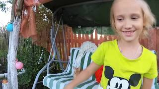 VLOG Танцы в бассейне с горкой/ гуляем с кроликом - наша Кроля