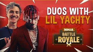Ninja Plays Duos With Lil Yachty - Fortnite Battle Royale Gameplay